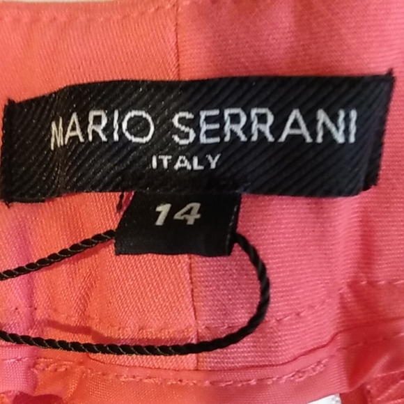 Mario Serrani Italy Coral Slim-Fit Dress Pants Women’s 14 NWT - Picture 6 of 13